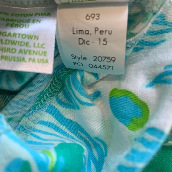 Lilly Pulitzer Palmetto Mini Dress in Wave Rider Lagoon Green - Picture 11 of 12